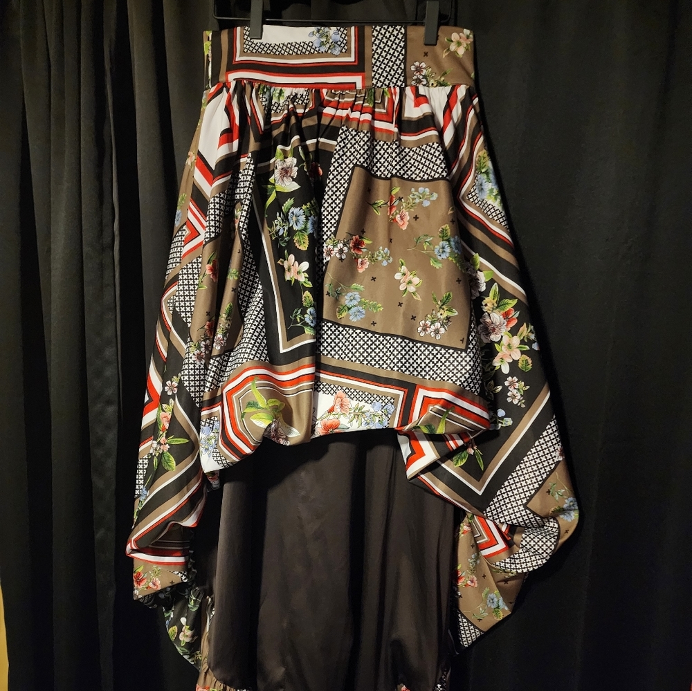 Floral cape skirt